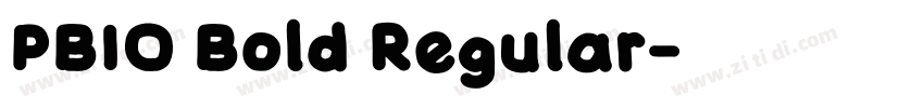 PBIO Bold Regular字体转换